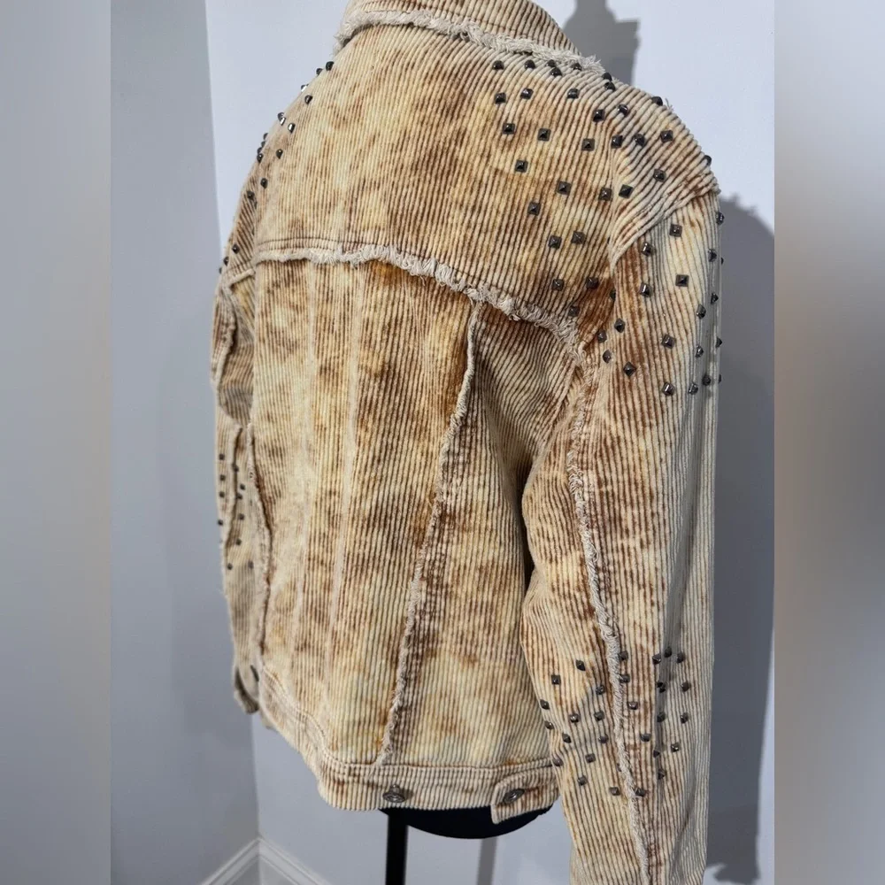 POL Studded Distressed Corduroy Jacket – Size Small - Picture 15 of 16